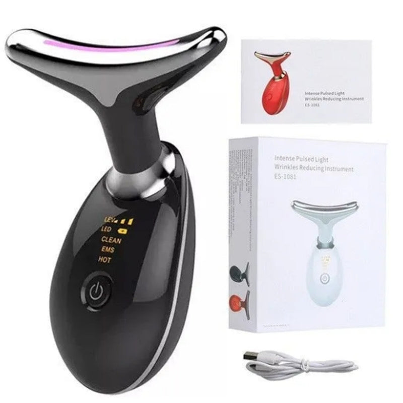 Tri-color LED Facial Massager